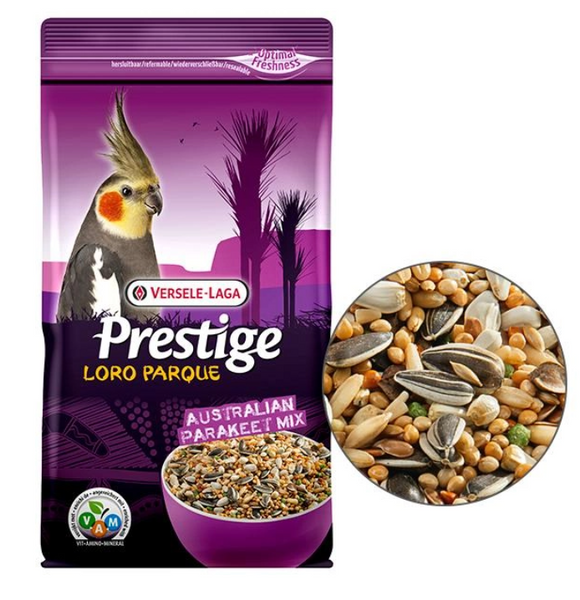 Повнораційний корм для попугаїв Versele-Laga Prestige Loro Parque Australian Parakeet Mix 1 кг А09990 фото