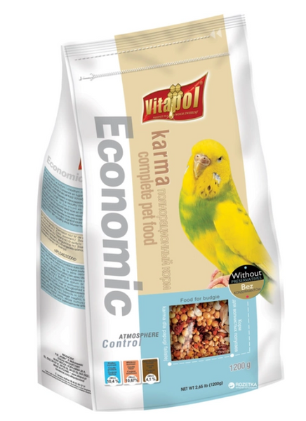 Повсякденний корм для хвилястих папуг Vitapol Economic1.2 кг 602 фото