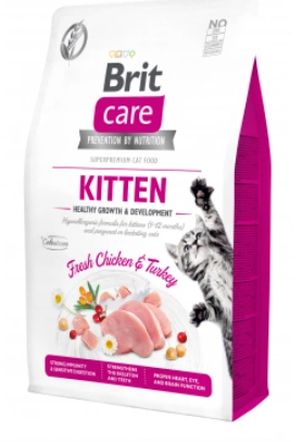 Сухий корм Brit (Бріт) Care Cat Grain- Free Kitten для кошенят, вагітних та годуючих кішок 7 кг А12478 фото