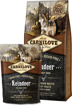 Сухий корм Carnilove Adult Reindeer для дорослих собак з північним оленем А03793 фото