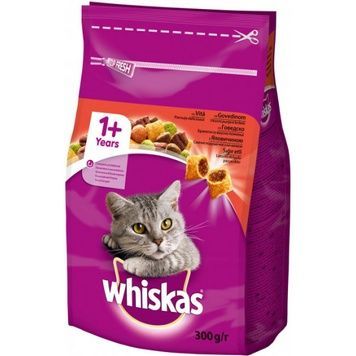 Сухий корм WHISKAS (Віскас) Смачні подушечки з яловичиною 260 фото
