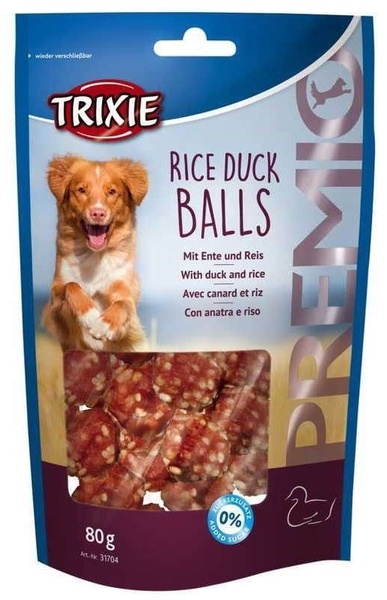 Trixie Ласощі для собак 'Premio Rice Duck Balls' з качкою і рисом (Тріксі) 80г 9071 фото
