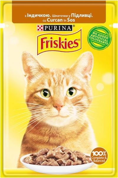 Friskies (Фріскіс) для дорослих котів з індичкою в підливі А09923 фото