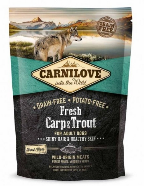 Сухий корм Carnilove Dog Adult Fresh Carp & Trout для дорослих собак з коропом і фореллю 1.5 кг А21965 фото