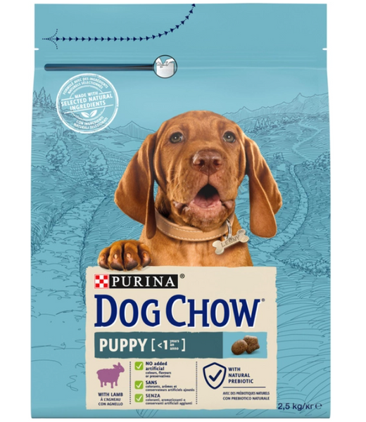 Сухий корм для цуценят Dog Chow Puppy з ягням 2.5 кг
