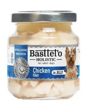 Вологий корм для собак Bastetto курка в желе 130г