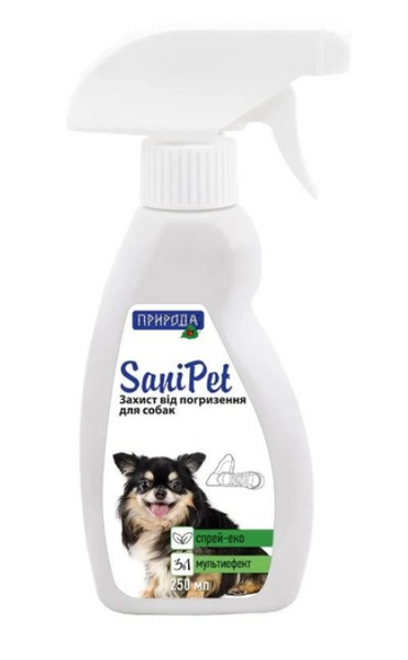Спрей-відлякувач для собак Природа Sani Pet 250 мл (для захисту від гризіння)