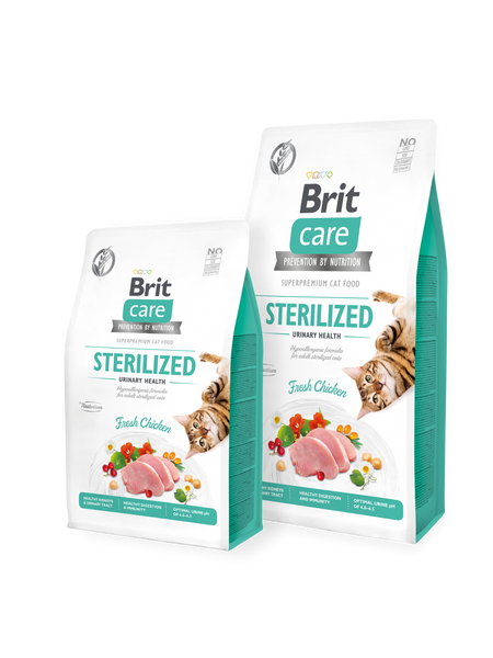 Сухий корм Brit (Бріт) Care Grain-Free STERILIZED для здоров'я нирок та сечовивідних шляхів