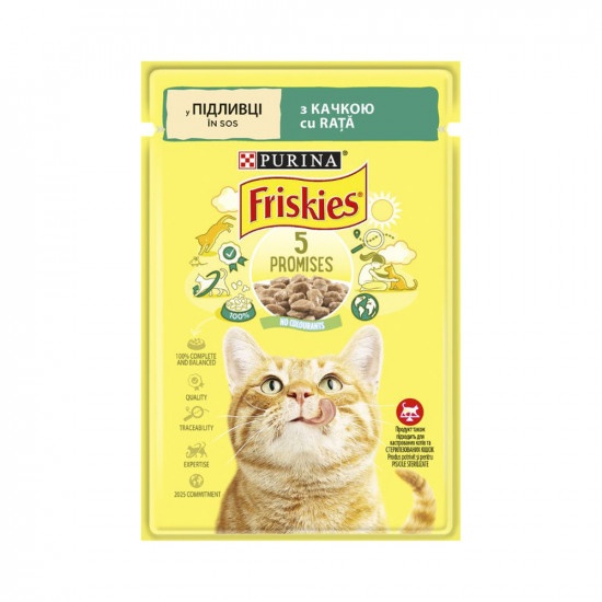 Friskies (Фріскіс) для дорослих котів з качкою А08186 фото