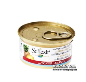 Вологий корм для кішок Schesir Tuna Pineapple зі смаком тунця з ананасом 75 г