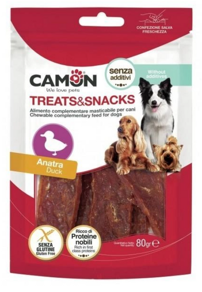 Camon Ласощі для собак Treats & Snacks В’ялена качка 80грм А25719 фото