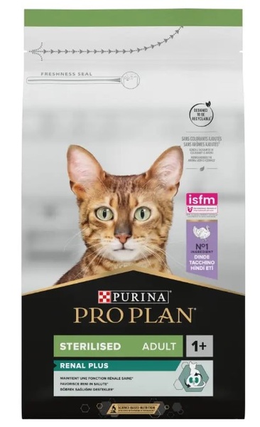 Корм сухий Purina (Пуріна) Pro Plan Adult Sterilised для стерилізованих котів з індичкою, 10 кг А03013 фото