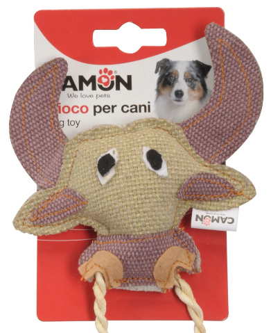 Тканинна іграшка бичок для собак А21748 фото