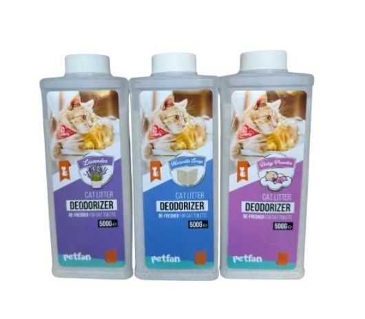 Дезодоратор Petfan для котячого туалету з ароматом дитячої пудри, 500 г А33071 фото