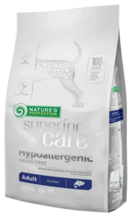 Сухий гіпоалергенний беззерновий корм для дорослих собак всіх порід Superior Care Hypoallergenic Grain Free Adult All Breeds 1.5кг А23425 фото