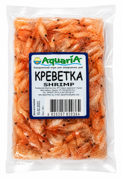 Морожений корм Креветка ціла, 100г