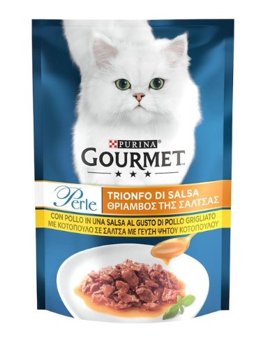 Gourmet Perle Вологий корм для котів з куркою 85 г А00118 фото