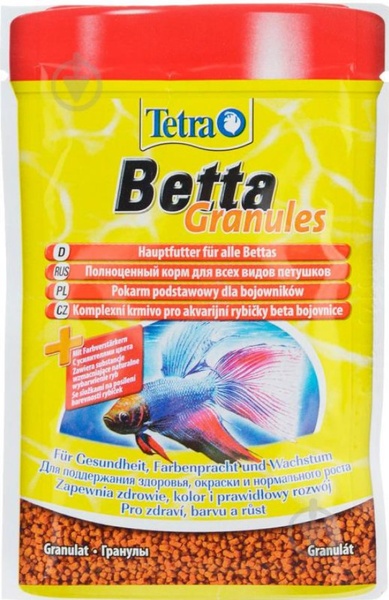Tetra Betta Сухий корм в гранулах для бійцівських риб (півників) (Тетра) 5 г