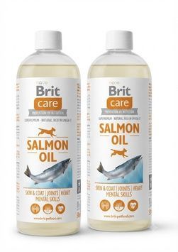 Лососева олія для собак і котів Brit Care Salmon Oil, 500 мл А23653 фото