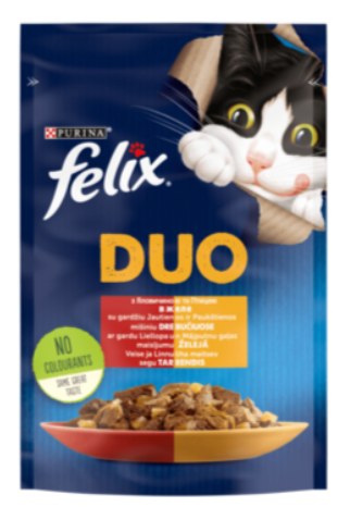 FELIX (Фелікс) Вологий корм для дорослих котів з яловичиною та птицею