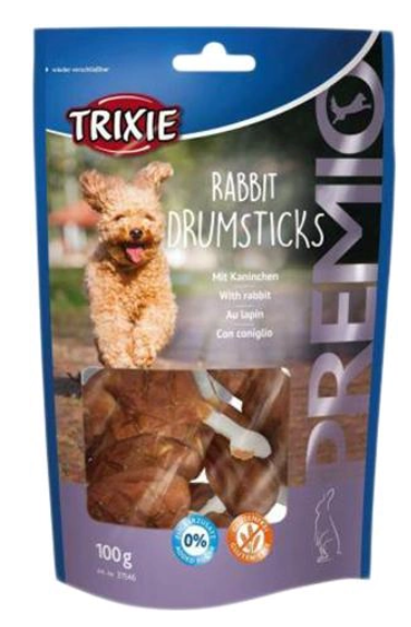 Ласощі для собак Trixie 31546 Premio Rabbit Drumsticks з кроликом 100 г А13097 фото