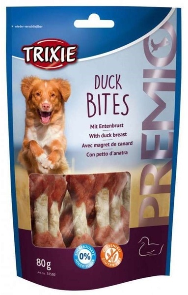 Trixie Ласощі для собак 'Premio Duck Bites' з качкою (Тріксі) 80г 9070 фото
