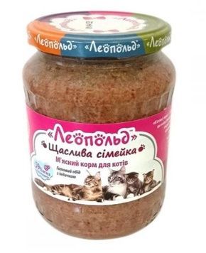 Леопольд вологий корм для котів з індичкою, 670г А31379 фото