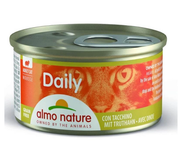 Консервований корм 'Мус з індичкою' для котів Almo Nature Daily Menu Cat 85 г А30213 фото
