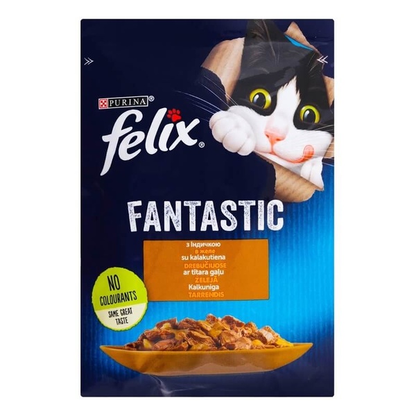 Felix (Фелікс) Вологий корм для дорослих котів з індичкою в желе А13076 фото