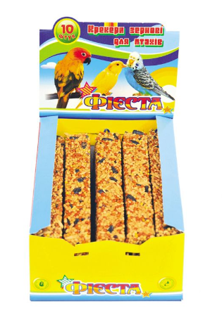 “ФІЄСТА” СХ3 - крекери з горіхами для хвилястих папуг, (10 шт) 7166 фото