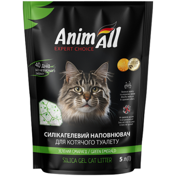 Наповнювач для котячого туалету AnimAll Зелений смарагд 5л