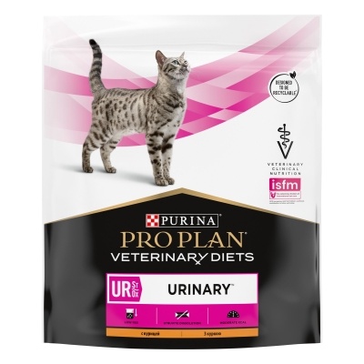 Лікувальний сухий корм Purina (Пуріна) Pro Plan Veterinary Diets UR Urinary для котів для розчинення та зниження утворення струвітних каменів А00122 фото
