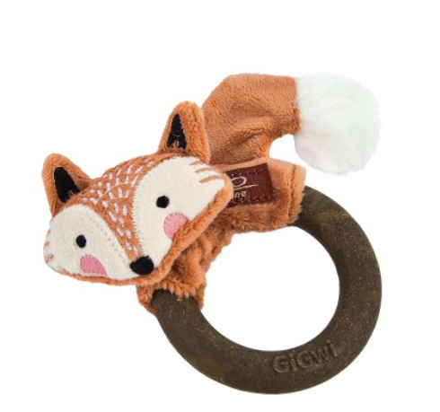 Іграшка для котів Gigwi Catch&Scratch Лисиця Кільце та Плюш А23420 фото