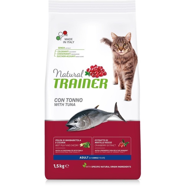 Trainer Natural Super Premium Adult with Tuna сухий корм для дорослих котів з тунцем А01903 фото
