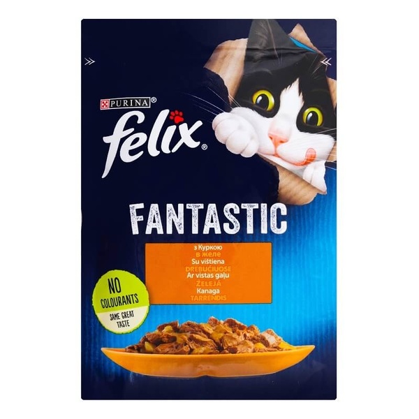 Felix (Фелікс) Вологий корм для дорослих котів з куркою в желе А13128 фото