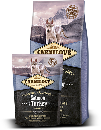 Сухий корм Carnilove Puppy Salmon & Turkey для цуценят з лососем і індиком