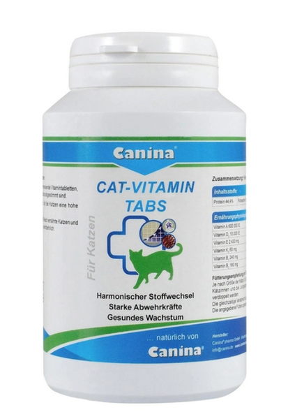 Вітаміни Canina для котів Каніна Кет Вітамін Табс вітаміний комплекс 125г 250таб/упак