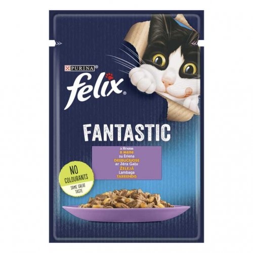 Felix (Фелікс) Вологий корм для дорослих котів з ягням в желе