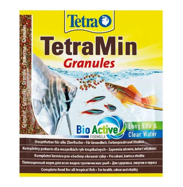 Tetra Min Granules Сухий корм для акваріумних риб в гранулах (Тетра) 15 г