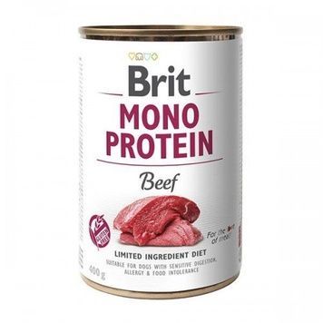 Brit Mono Protein вологий раціон для собак з яловичиною 400г А05444 фото