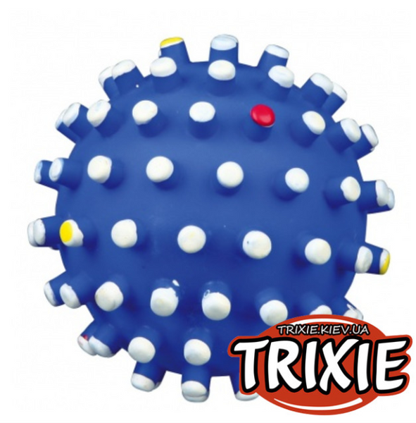Вініловий м'яч із шипами для собак TRIXIE зі звуком 10см 2183 фото