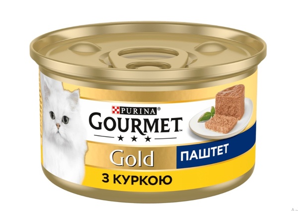 Purina Gourmet Gold Вологий корм для котів, паштет з куркою 85 г