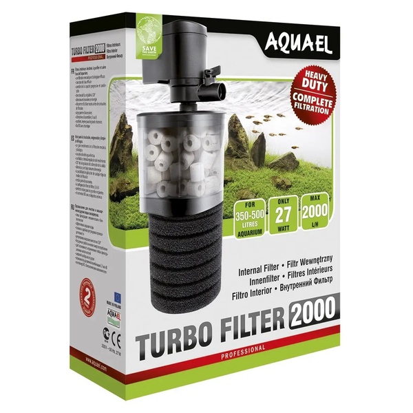 Внутрішній фільтр Aquael Turbo Filter 2000 для акваріума 350-500 л 7669 фото