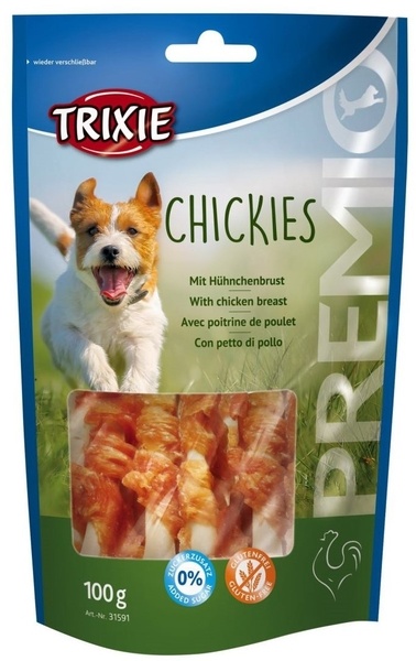 Trixie Ласощі для собак 'Premio Chickies' з куркою (Тріксі) 100г 9675 фото