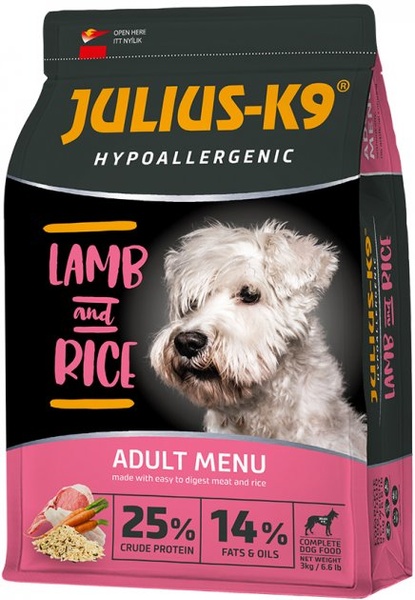 Сухий гіпоалергенний корм для дорослих собак Julius-K9 з ягням і рисом А21652 фото
