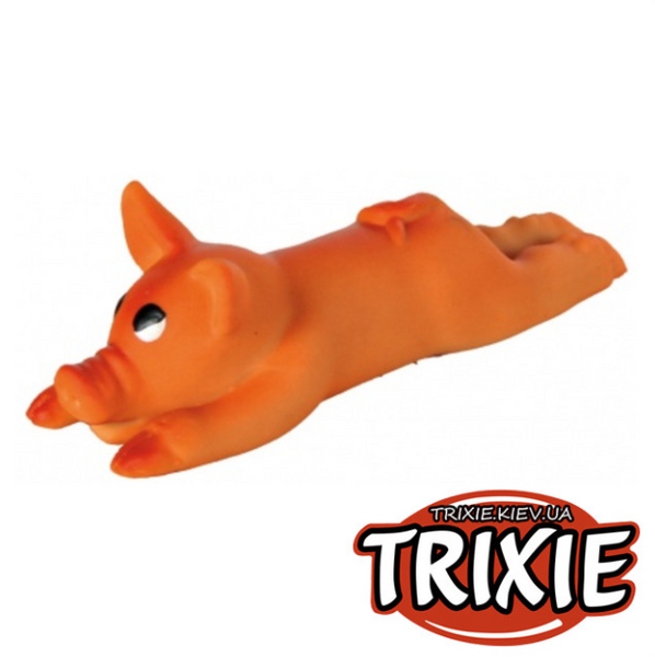 Піщалка іграшка для собак TRIXIE Порося латекс 13см 2189 фото