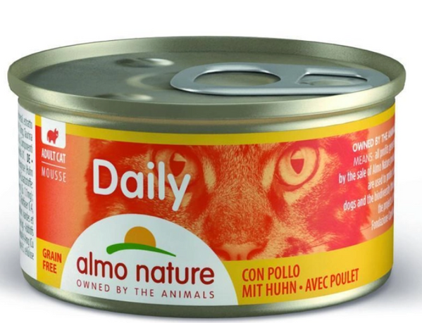 Консервований корм 'Мус з куркою' для котів Almo Nature Daily Menu Cat 85 г А30216 фото