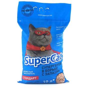 SuperCat(Супер кет) дерев'яний наповнювач 3 кг А03852 фото