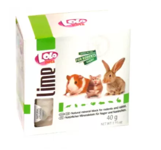 LoLo Pets lime for RODENTS Мінеральний камінь для гризунів і кроликів