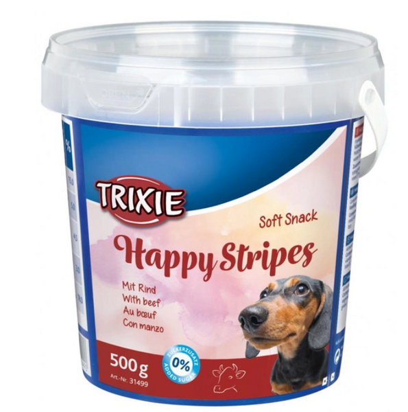 Ласощі для собак Soft Snack Happy Stripes Trixie з яловичиною 500гр А12161 фото